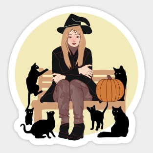 Halloween Cats Sticker